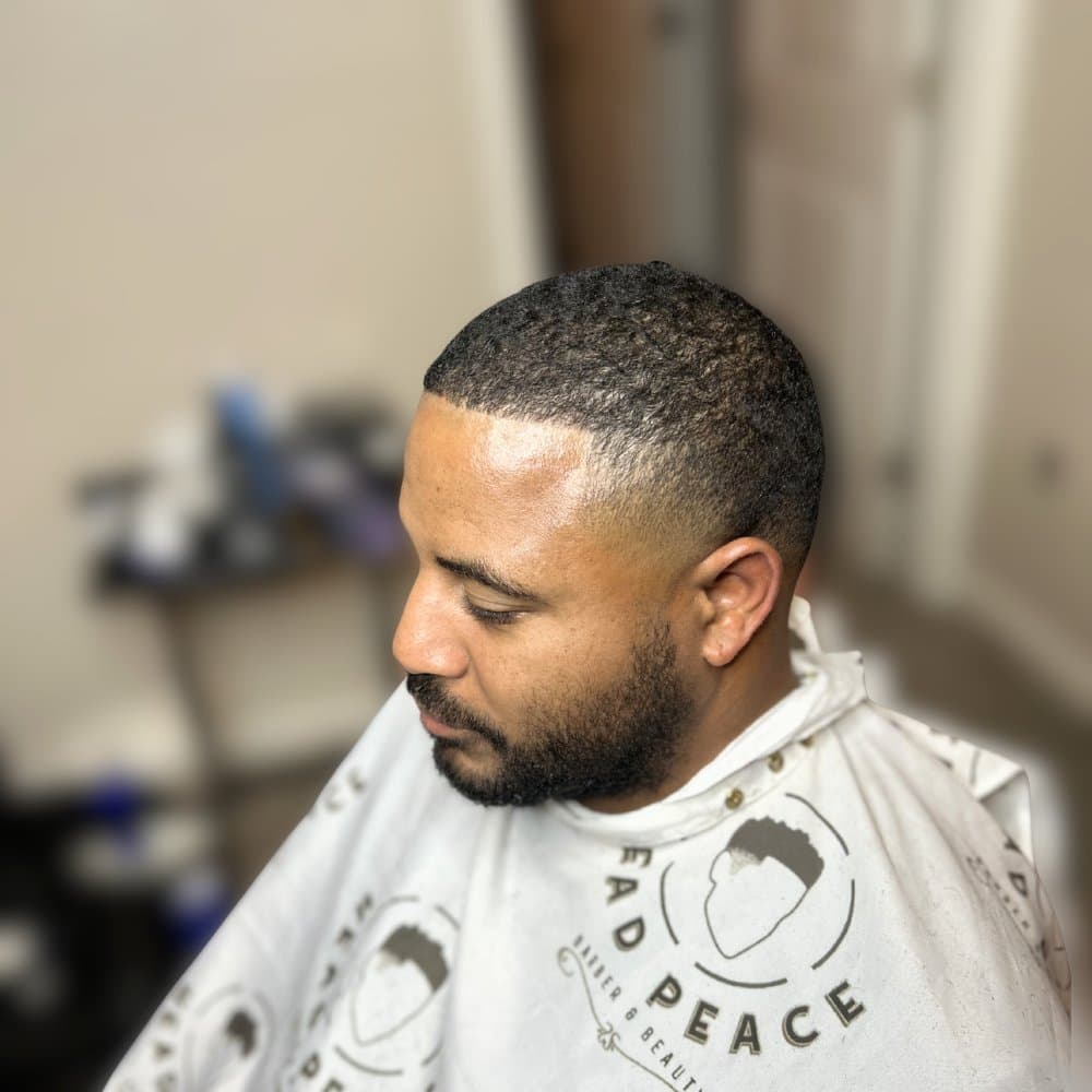 A real Head Peace mobile barber appointment in progress
